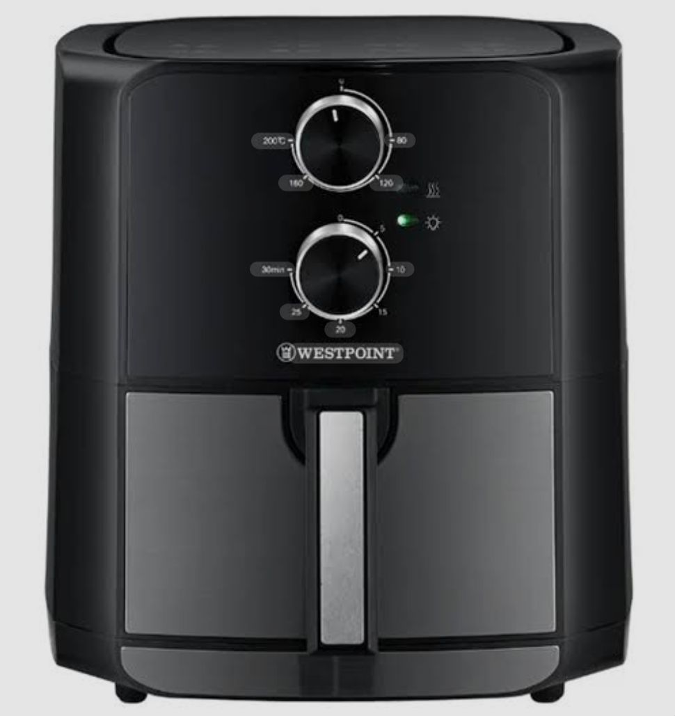 Westpoint Air Fryer with Rotisserie (6L Black)